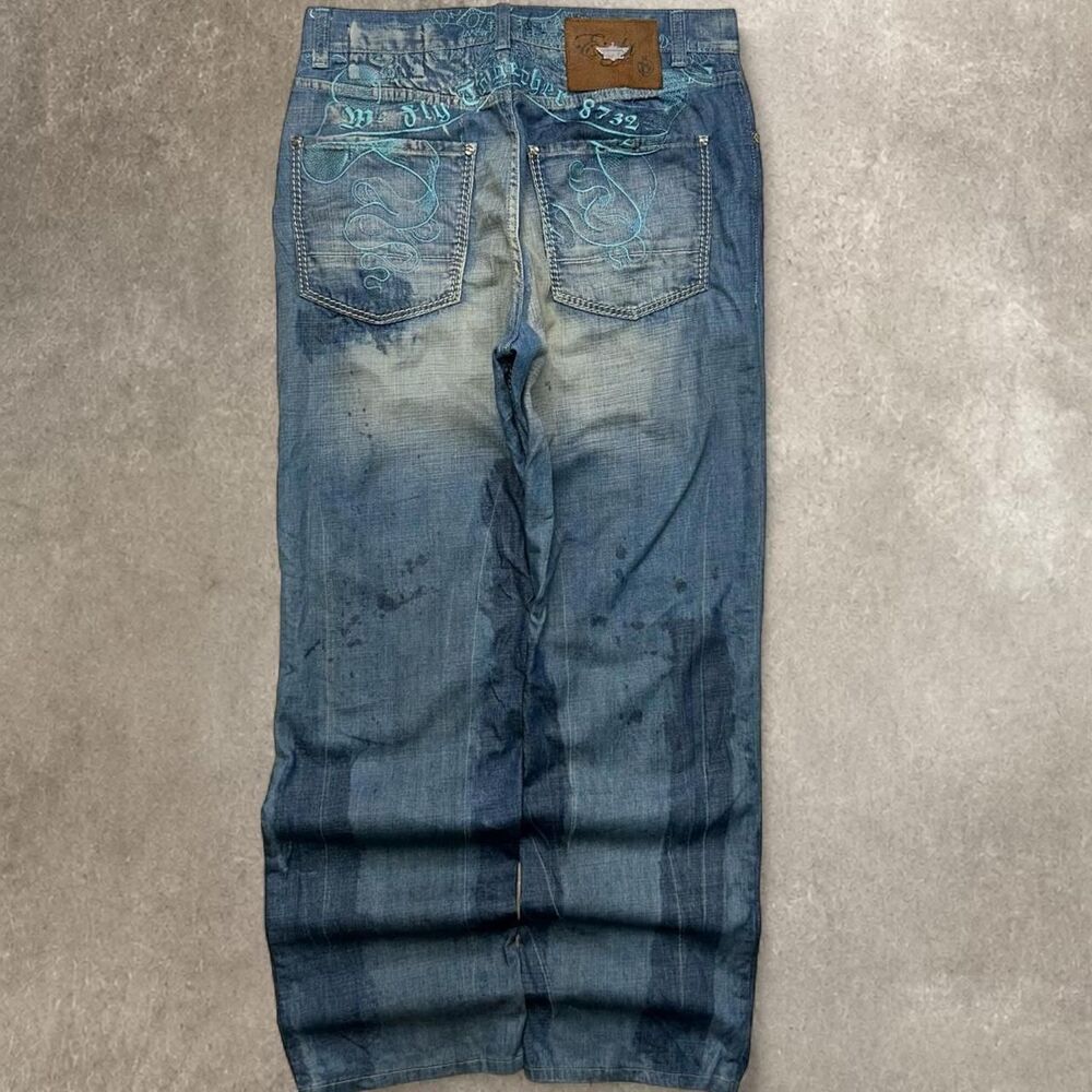 Southpole Men's Blue and Navy Jeans
